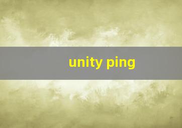 unity ping